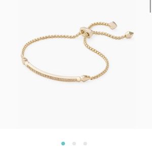 Kendra Scott adjustable gold chain bracelet